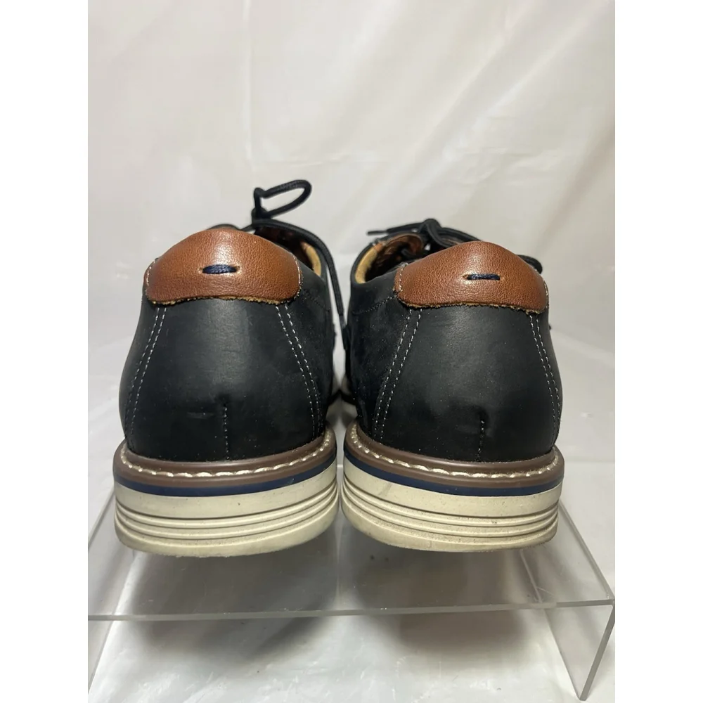 Size 9 W Florsheim Norwalk Plain Toe Oxford Black